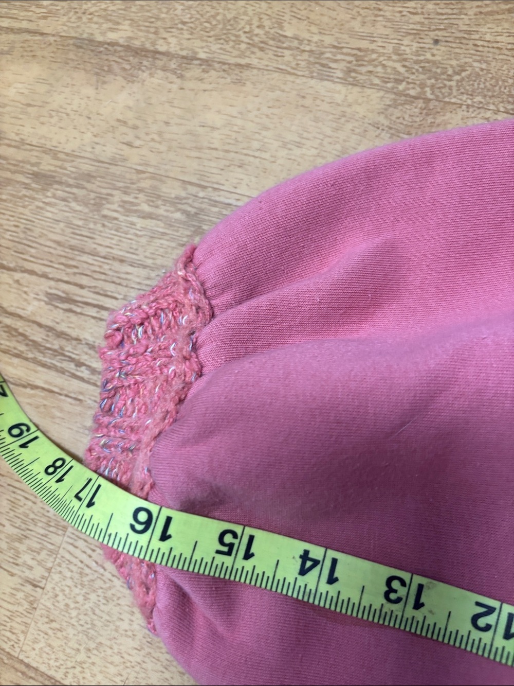 Pilcro Multicolor Geometric Knit Sweater with Coral Sleeves - Picture 10 of 12